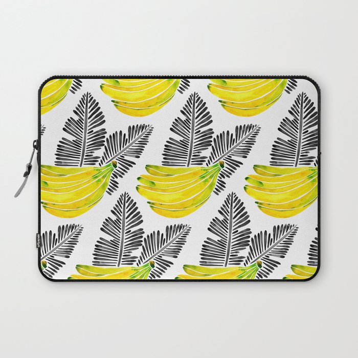 Banana Bunch - Yellow & Black Palette Laptop Sleeve Gallery Image 1