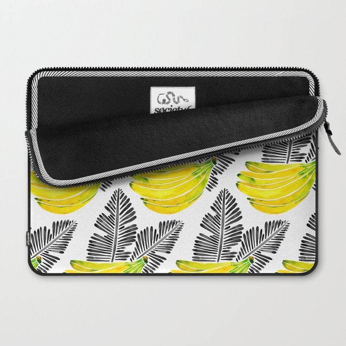 Banana Bunch - Yellow & Black Palette Laptop Sleeve Gallery Image 2
