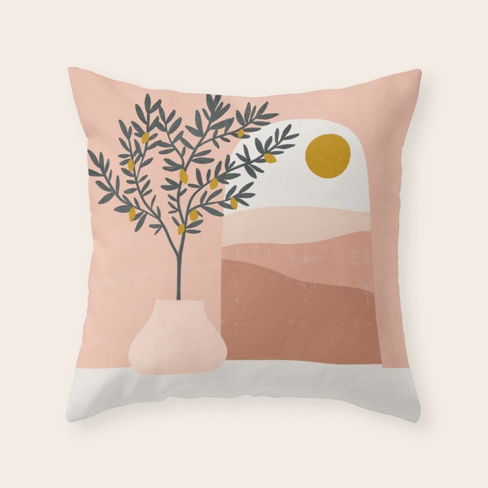 lemon tree Throw Pillow Gallery Image 6