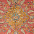 Antique Warm Coral Red & Burnt Orange Turkish Oushak Rug Print Coffee Mug Gallery Image 2