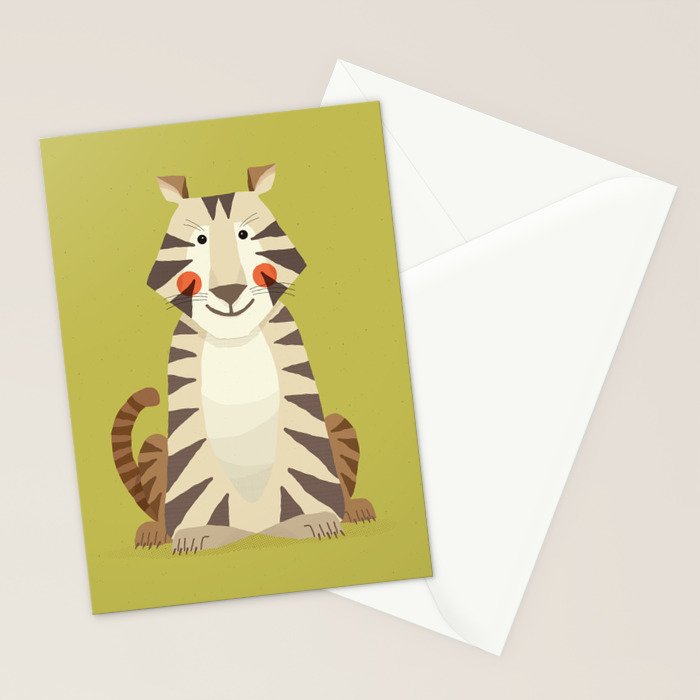 Tiger, Wildlife of Asia Stationery Card Gallery Image 2