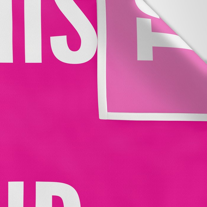 Feminist is My Second Favorite F-Word (Pink) Wall Tapestry Gallery Image 3