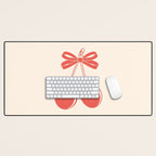 Cherry Bow Delight Desk Mat Gallery Image 1