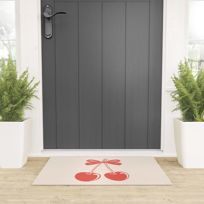 Cherry Bow Delight Welcome Mat Gallery Image 3