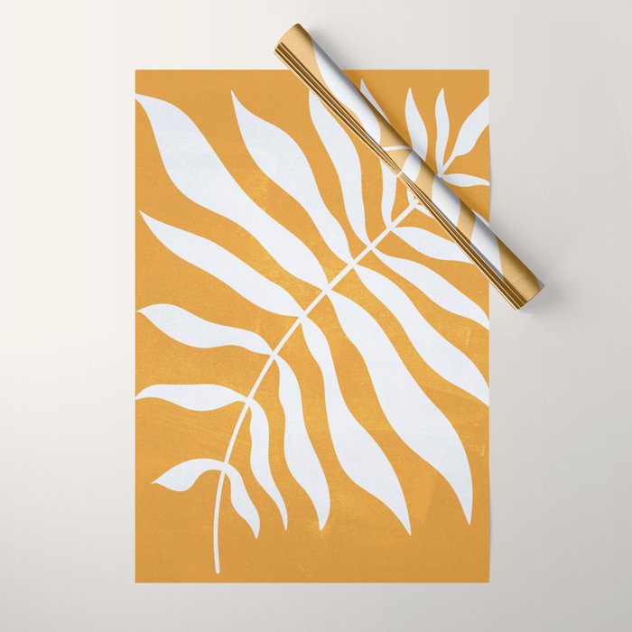 Wild Ferns: Tulip Yellow Edition Wrapping Paper Gallery Image 1