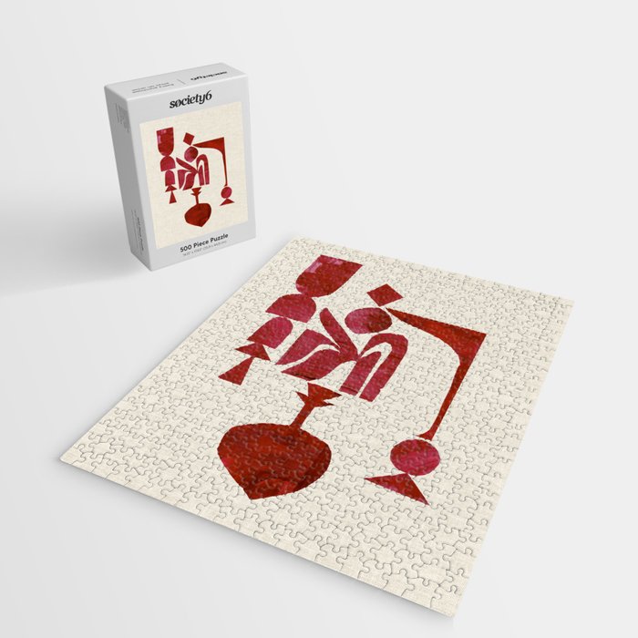 Crimson Fire Flower Jigsaw Puzzle Gallery Image 2