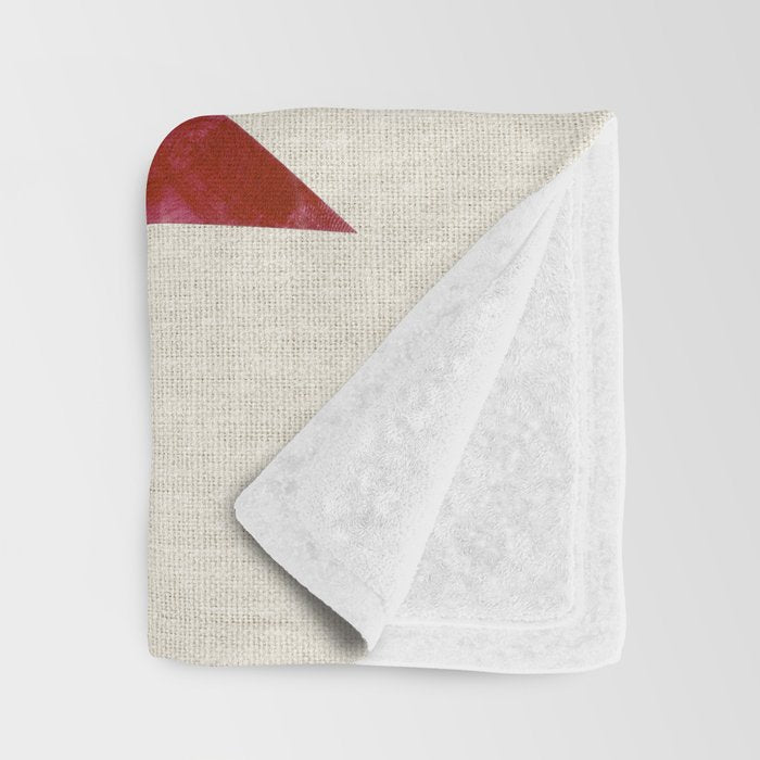Crimson Fire Flower Throw Blanket Gallery Image 3