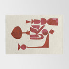 Crimson Fire Flower Rug Gallery Image 2
