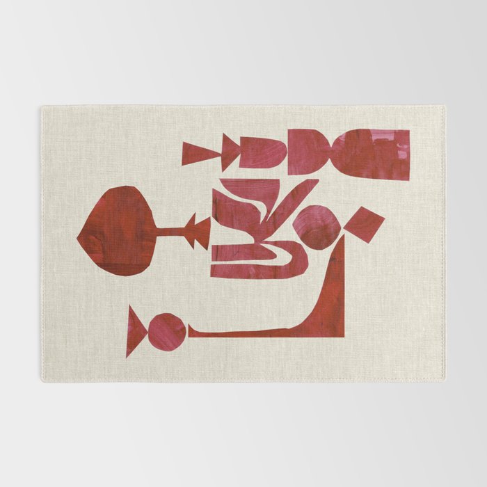 Crimson Fire Flower Rug Gallery Image 2