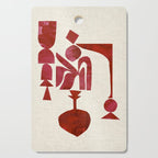 Crimson Fire Flower Cutting Board Gallery Image 1