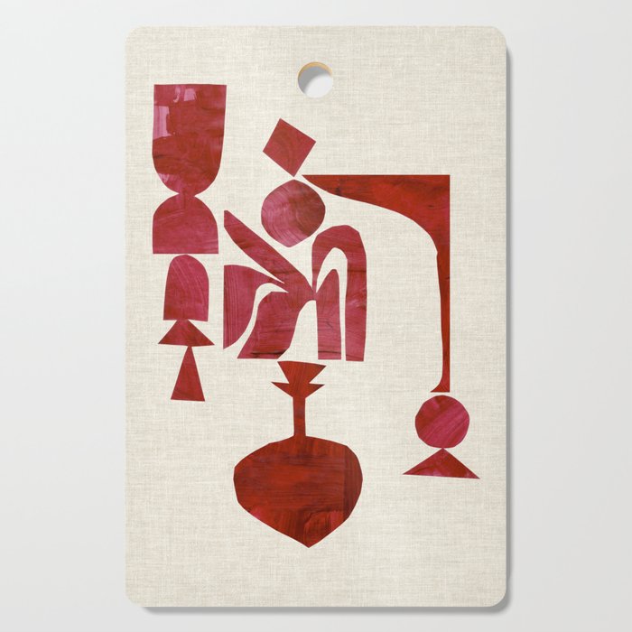 Crimson Fire Flower Cutting Board Gallery Image 1