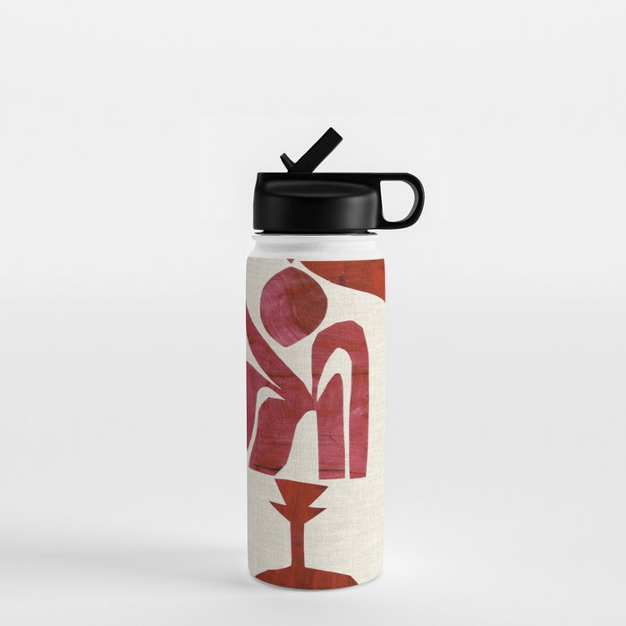 Crimson Fire Flower Water Bottle Gallery Image 1