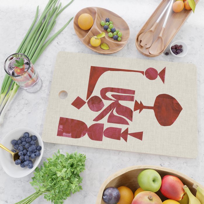 Crimson Fire Flower Cutting Board Gallery Image 2