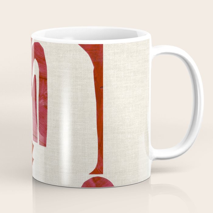 Crimson Fire Flower Coffee Mug Gallery Image 1