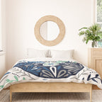 Hamsa Hand - Navy Palette Duvet Cover Gallery Image 3