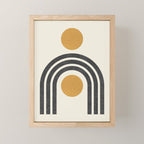 Mid century modern - arch suns Mini Art Print Gallery Image 1