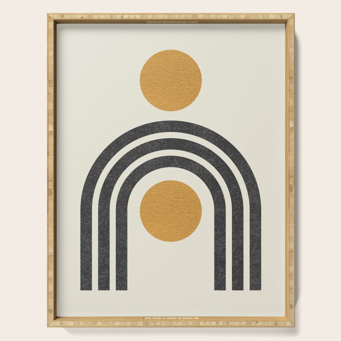 Mid century modern - arch suns Serving Tray Gallery Image 1