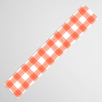 Red geometric plaid gingham pattern Table Runner Gallery Image 3