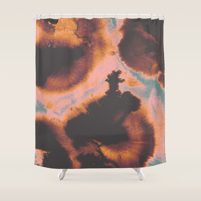 Burning Autumn Shower Curtain Gallery Image 1