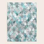 Mermaid Aqua and Grey Poster Gallery Image 4