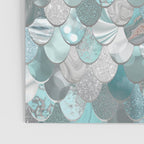 Mermaid Aqua and Grey Poster Gallery Image 3