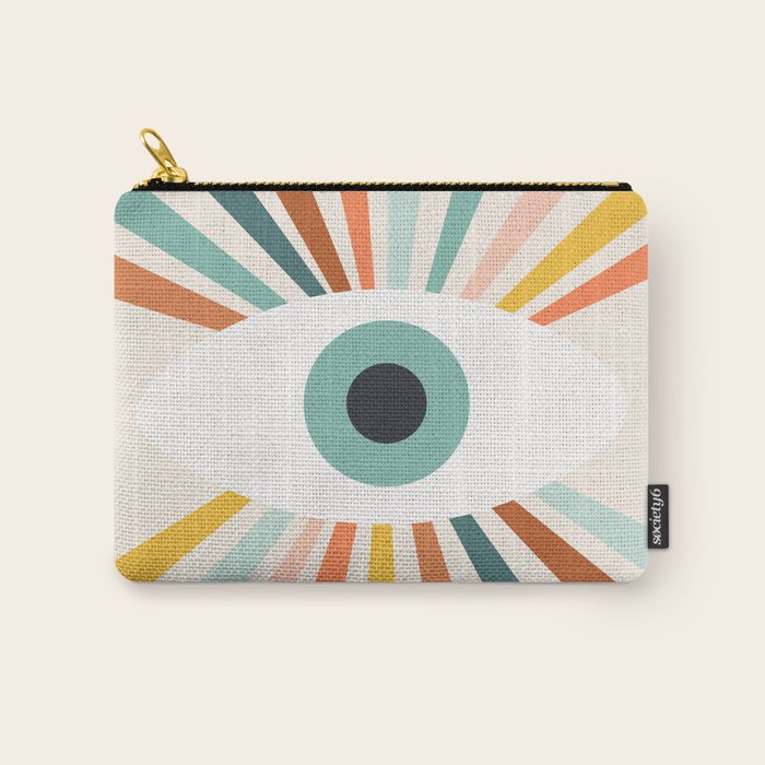 All Seeing Evil Eye - earthy Carry All Pouch Gallery Image 1