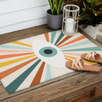 All Seeing Evil Eye - earthy Outdoor Rug Gallery Image 2