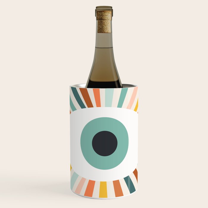 All Seeing Evil Eye - earthy Wine Chiller Gallery Image 1