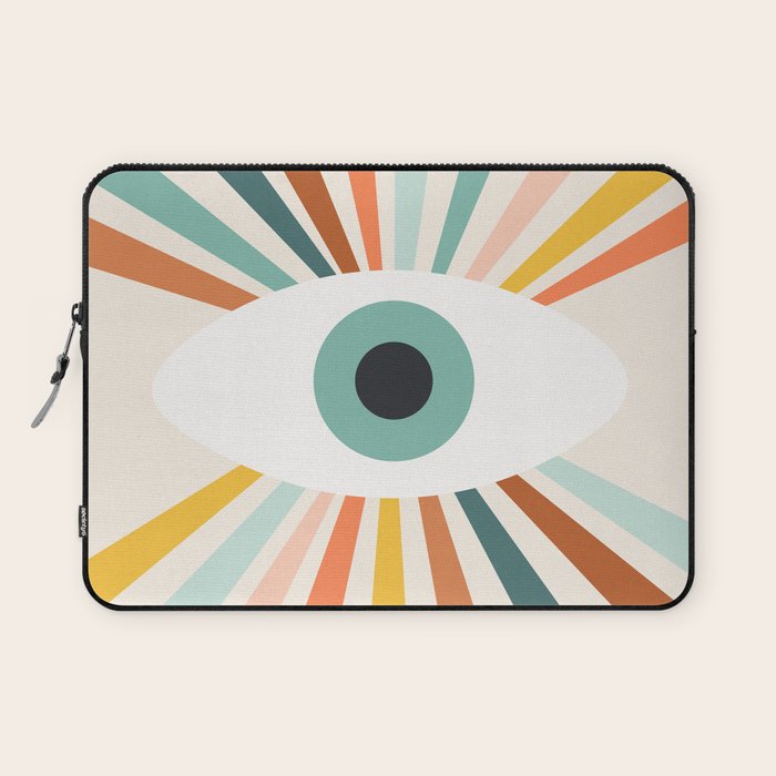 All Seeing Evil Eye - earthy Laptop Sleeve Gallery Image 1
