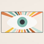 All Seeing Evil Eye - earthy Desk Mat Gallery Image 3