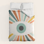 All Seeing Evil Eye - earthy Comforter Gallery Image 6
