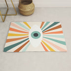 All Seeing Evil Eye - earthy Rug Gallery Image 1