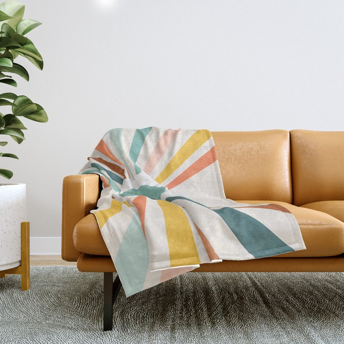 All Seeing Evil Eye - earthy Throw Blanket Gallery Image 1
