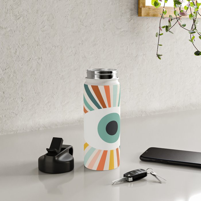 All Seeing Evil Eye - earthy Water Bottle Gallery Image 4