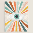 All Seeing Evil Eye - earthy Jigsaw Puzzle Gallery Image 1