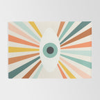 All Seeing Evil Eye - earthy Rug Gallery Image 2