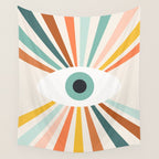 All Seeing Evil Eye - earthy Wall Tapestry Gallery Image 4
