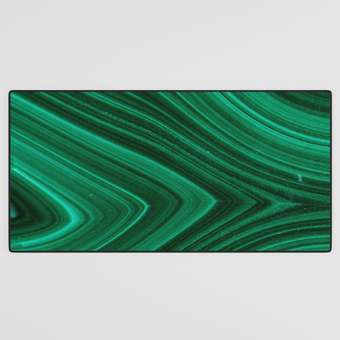 Malachite Green Marble Texture Desk Mat Gallery Image 3