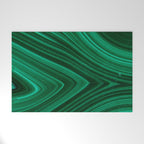 Malachite Green Marble Texture Welcome Mat Gallery Image 1