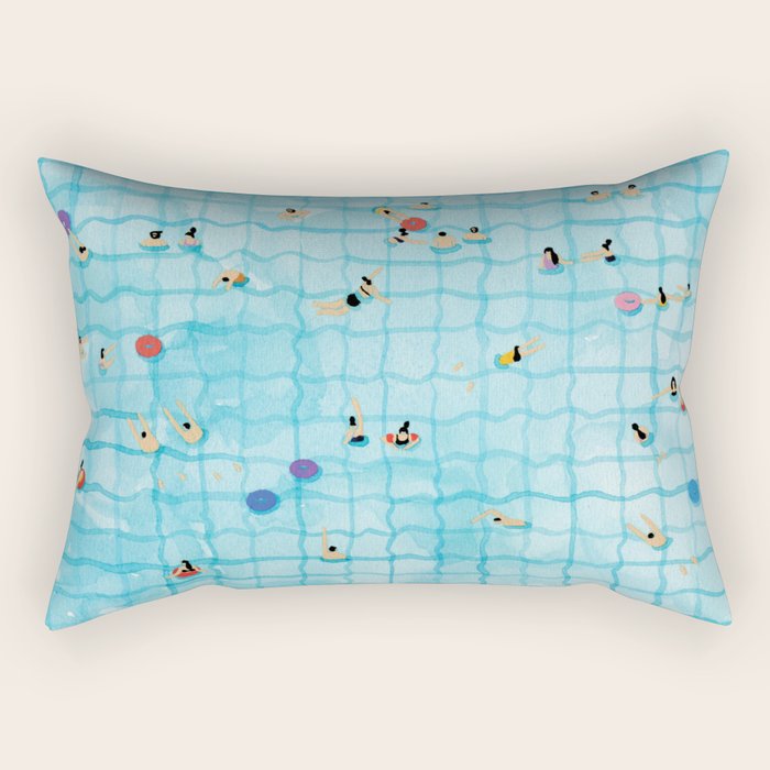Swimming pool Rectangular Pillow Gallery Image 2