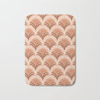 Palm leaves arch pattern - rust, terracotta, clay, desert, boho, ombre Bath Mat Gallery Image 1
