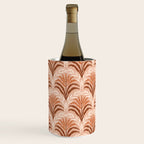 Palm leaves arch pattern - rust, terracotta, clay, desert, boho, ombre Wine Chiller Gallery Image 3
