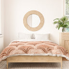 Palm leaves arch pattern - rust, terracotta, clay, desert, boho, ombre Duvet Cover Gallery Image 3