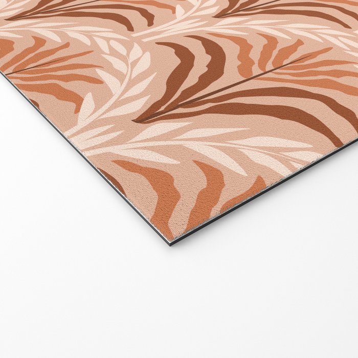 Palm leaves arch pattern - rust, terracotta, clay, desert, boho, ombre Welcome Mat Gallery Image 2