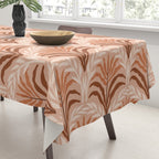 Palm leaves arch pattern - rust, terracotta, clay, desert, boho, ombre Tablecloth Gallery Image 3