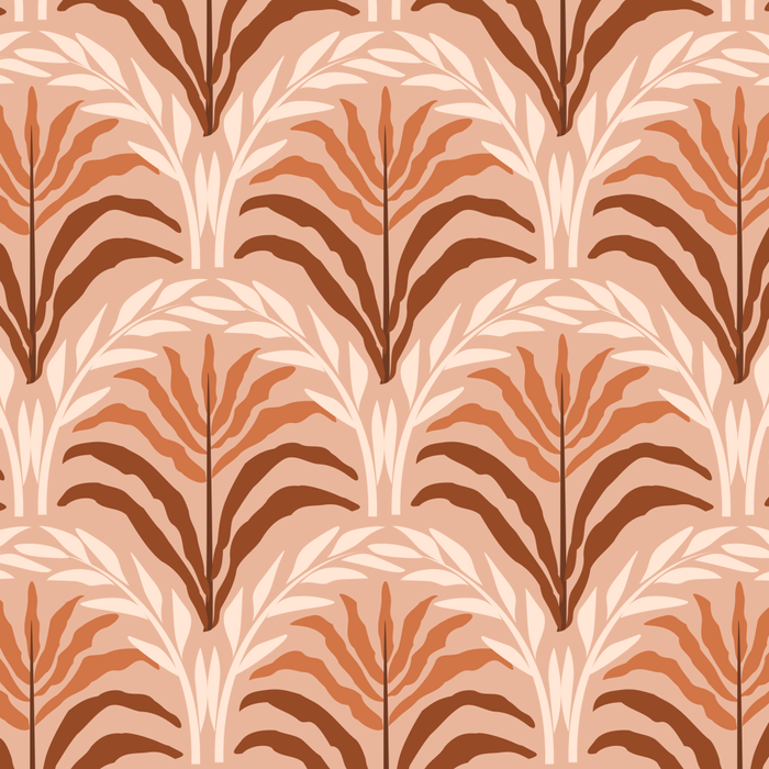 Palm leaves arch pattern - rust, terracotta, clay, desert, boho, ombre Coffee Mug Gallery Image 2