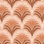 Palm leaves arch pattern - rust, terracotta, clay, desert, boho, ombre Coffee Mug Gallery Image 2