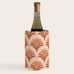 Palm leaves arch pattern - rust, terracotta, clay, desert, boho, ombre Wine Chiller Gallery Image 1