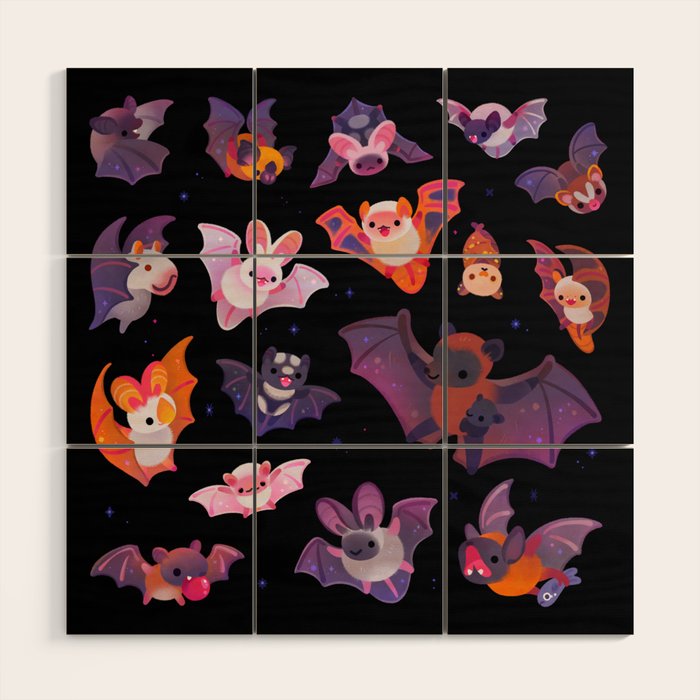 Bat Wood Wall Art Gallery Image 1