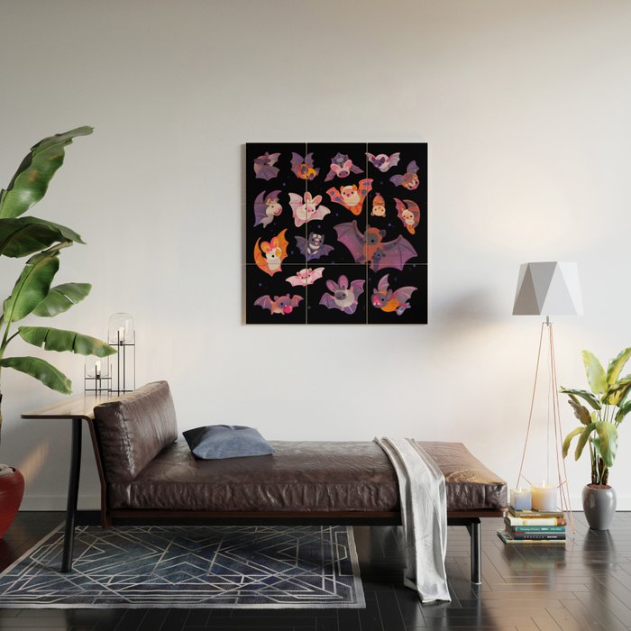 Bat Wood Wall Art Gallery Image 2